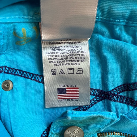 NYDJ SKINNY JEANS COLOR TURQUOISE SIZE 2 - Picture 8 of 9